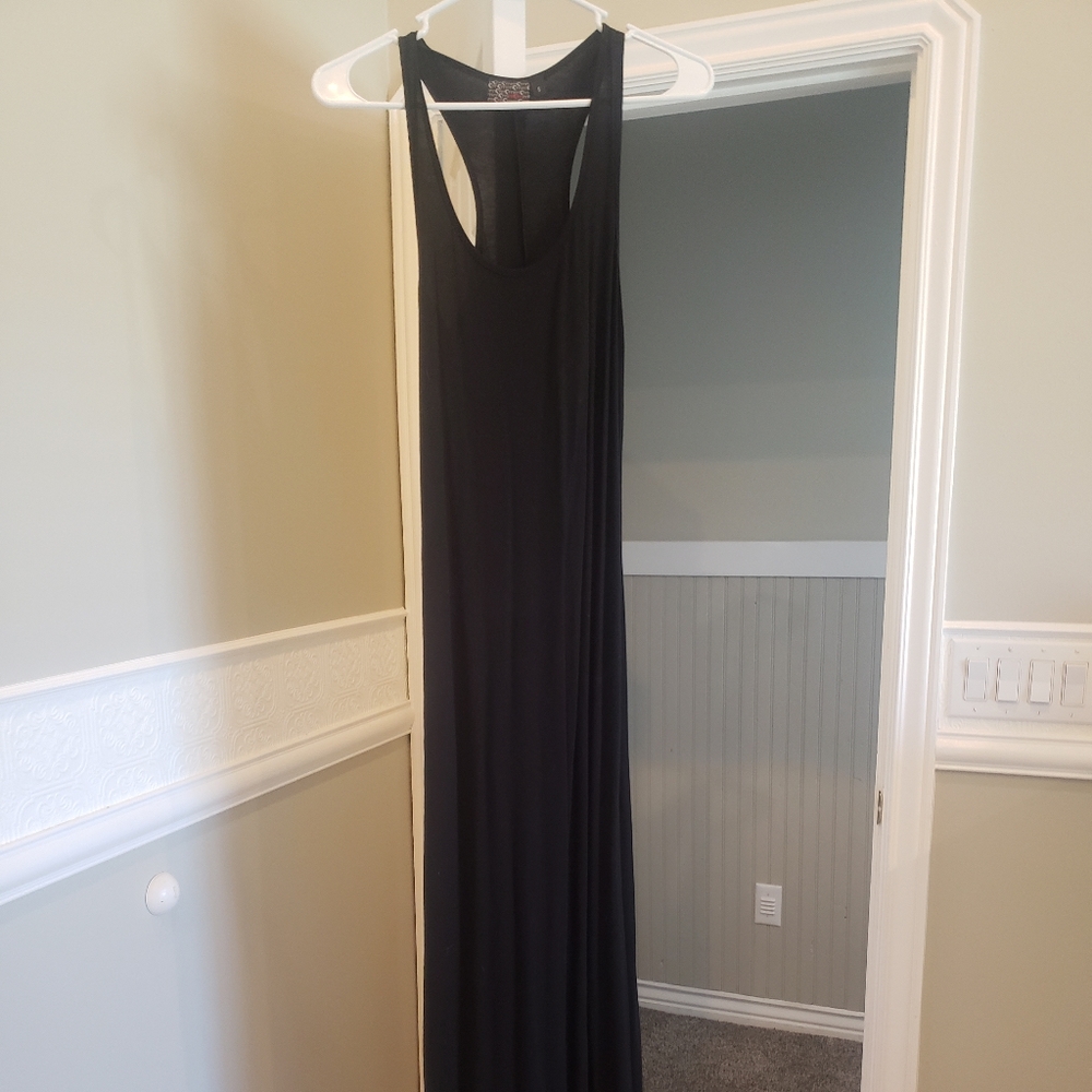 Black maxi dress